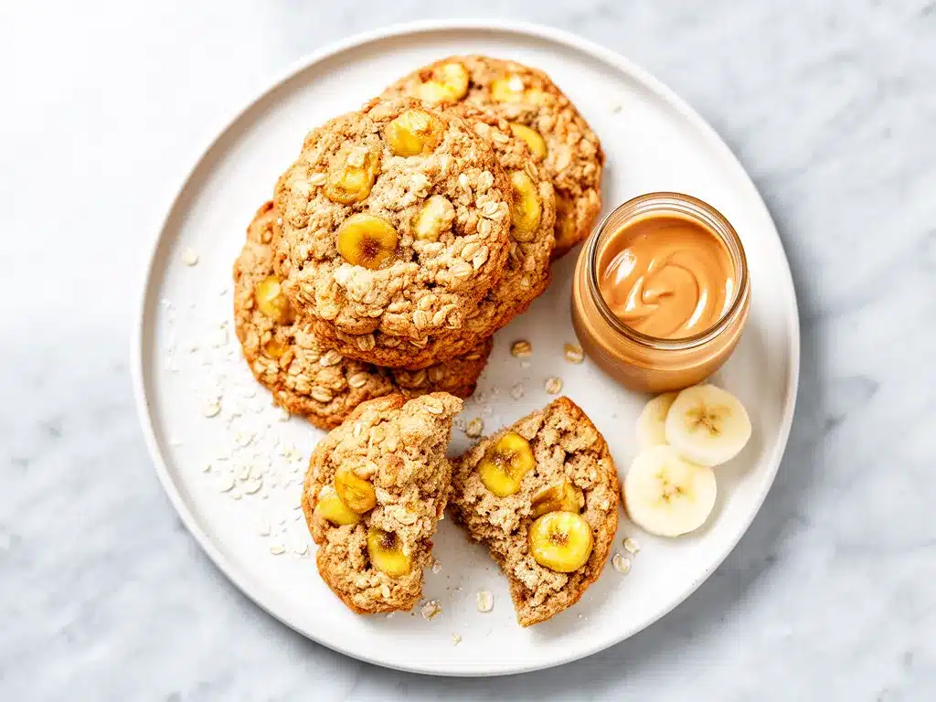 Chewy Banana Oat Breakfast Cookies: Easy 5-Ingredient Meal Prep 4 Chewy Banana Oat Breakfast Cookies preparation steps