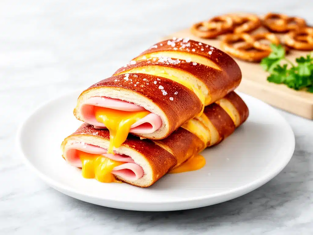 Ham and Cheese Pretzel Roll-Ups - featured image