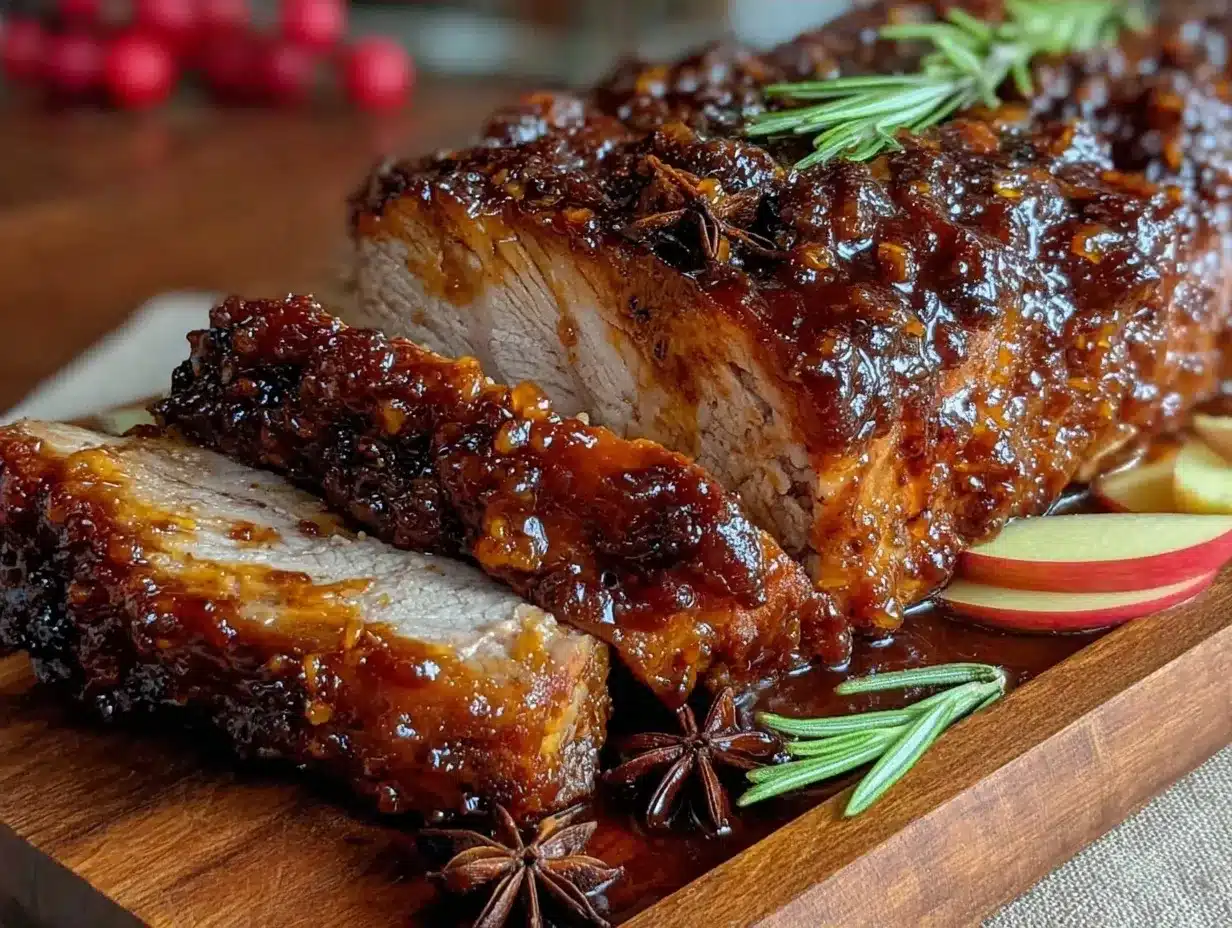 Apple Crockpot Pork Loin: Easy Cinnamon Brown Sugar Glaze 4 apple crockpot pork loin preparation steps