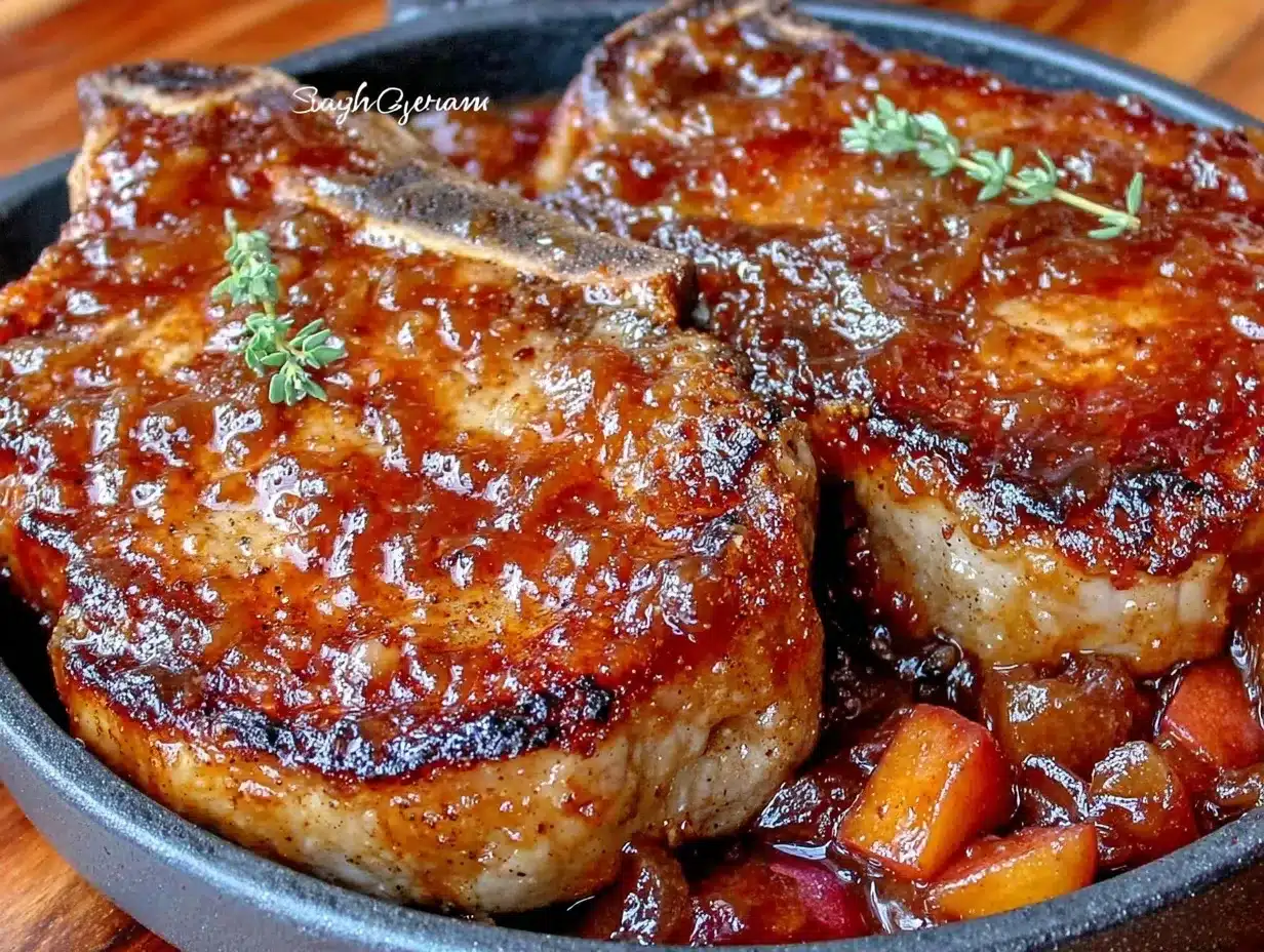 Apple Dinner Pork Chops: Best Cinnamon Cider Glaze 4 apple dinner pork chops preparation steps