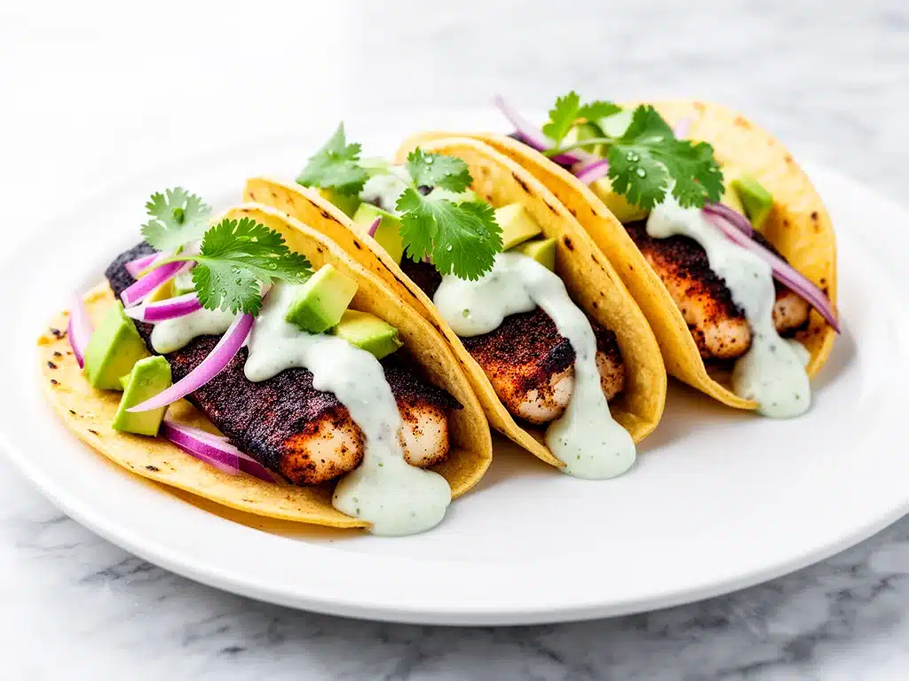 blackened fish tacos - featured image