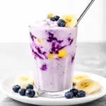 blueberry banana greek yogurt smoothie - featured image