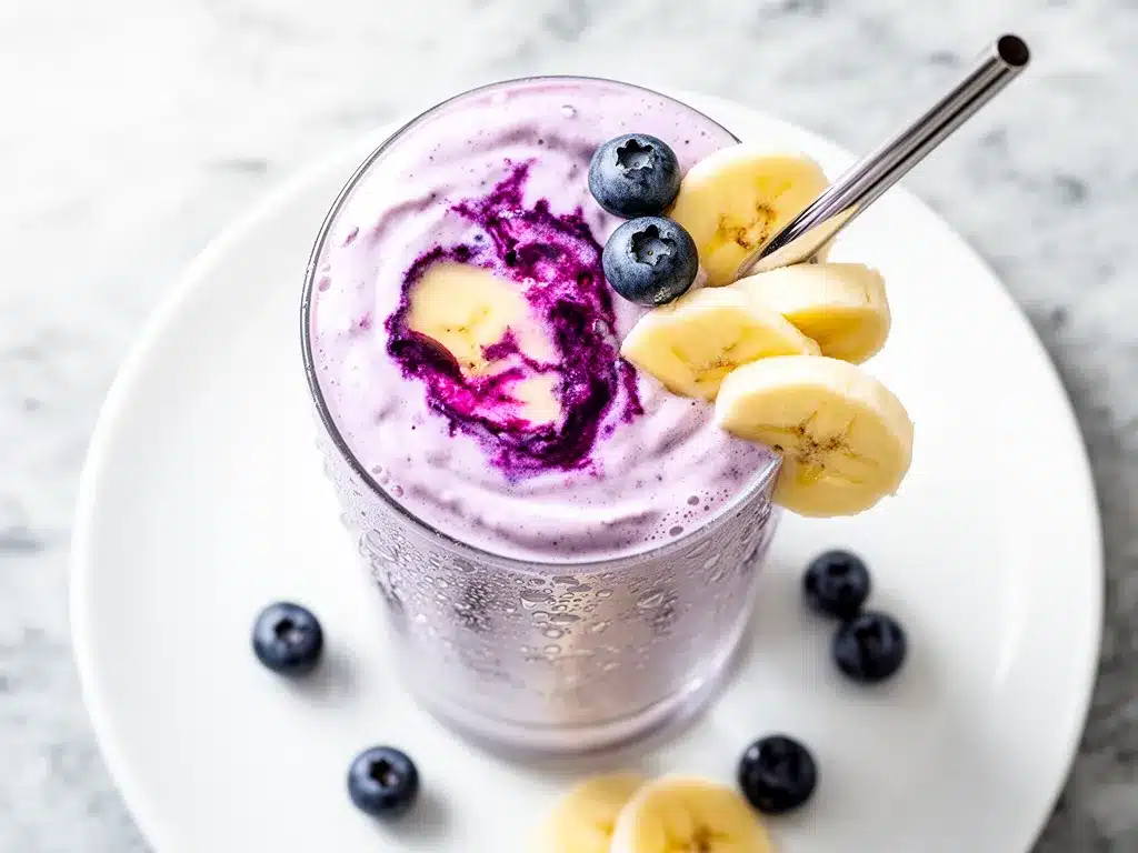 Blueberry Banana Greek Yogurt Smoothie: Best 3-Ingredient Easy Recipe 4 blueberry banana greek yogurt smoothie preparation steps