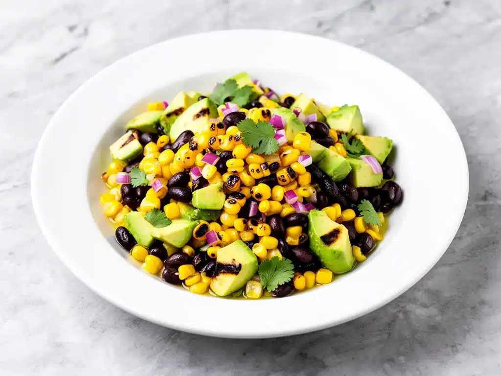 charred sweet corn salad - featured image