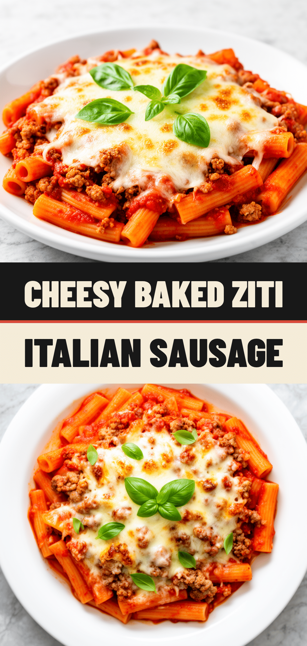Cheesy Baked Ziti: Best Easy Homemade Dinner Recipe 5 cheesy baked ziti with italian sausage recipe