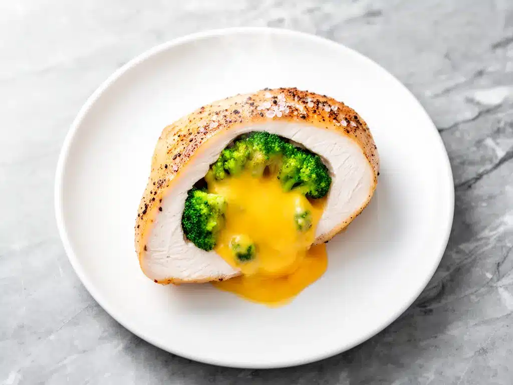 Cheesy Broccoli Stuffed Chicken Breast: Easy 30-Min Meal 4 cheesy broccoli stuffed chicken breast preparation steps
