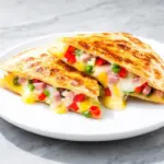 Cheesy Denver Omelette Breakfast Quesadilla - featured image