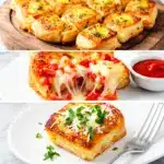 cheesy garlic bread pizza bites - featured image