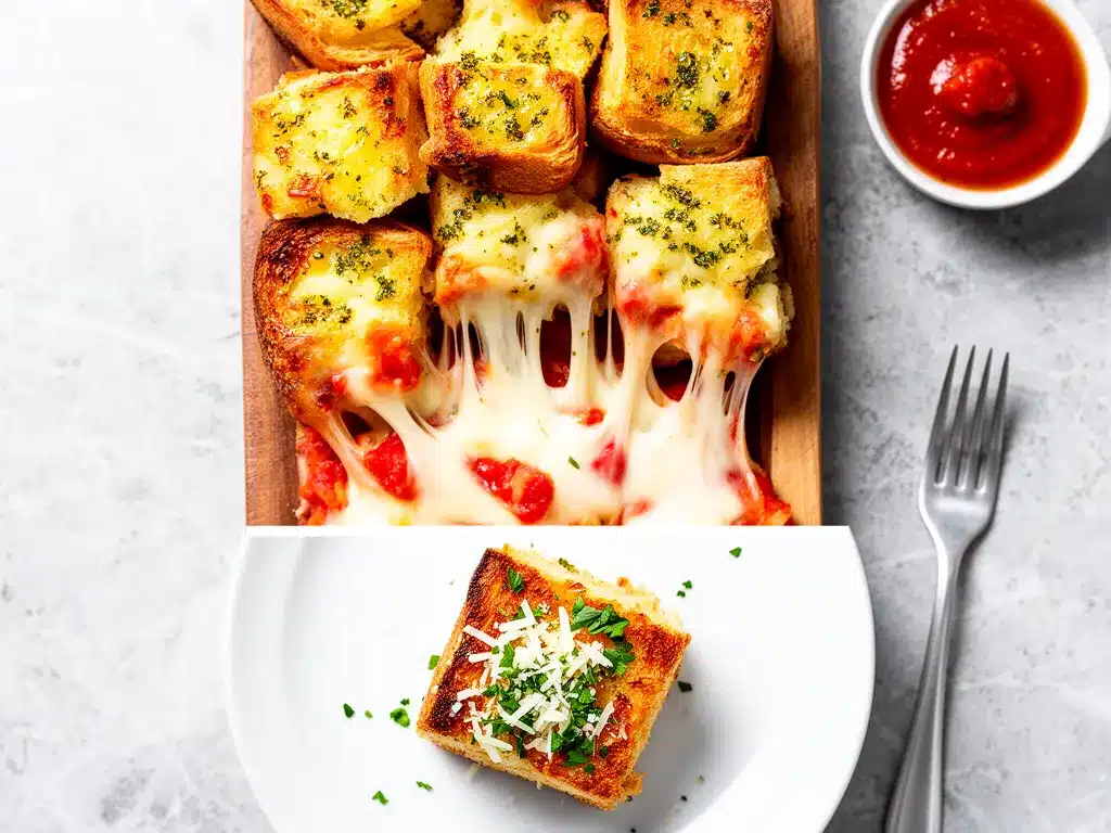 After-School Cheesy Garlic Bread Pizza Bites: Easy 5-Ingredient Snack 4 cheesy garlic bread pizza bites preparation steps