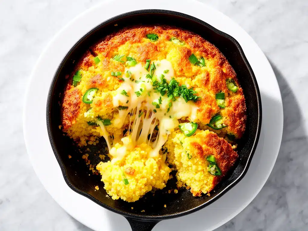 Cheesy Jalapeno Cornbread Skillet: Easy 30-Min Dinner 4 Cheesy Jalapeno Cornbread Skillet preparation steps