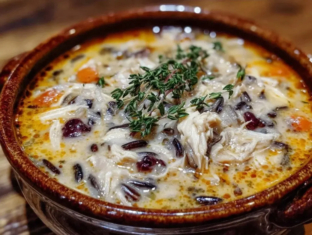 chicken and wild rice soup - featured image