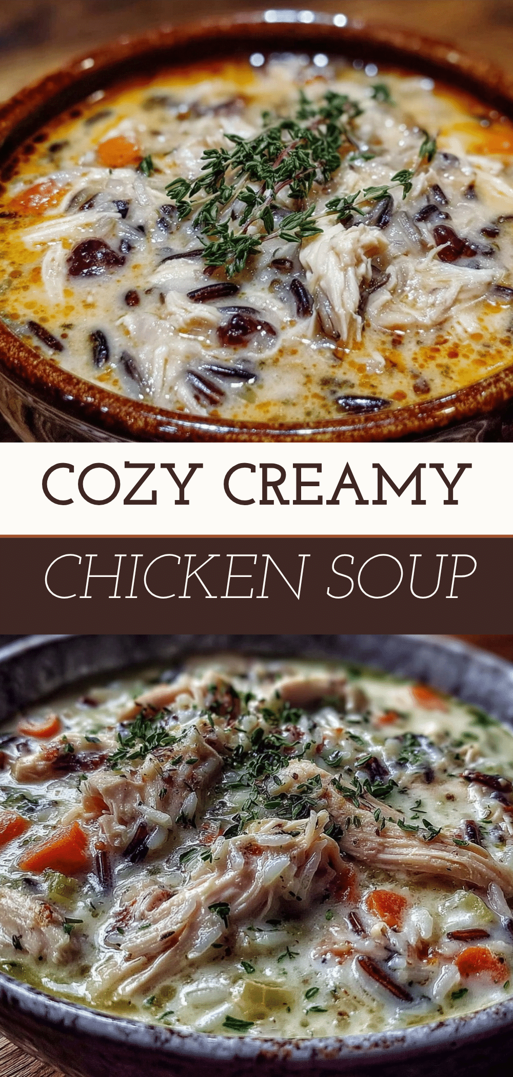 Cozy Chicken and Wild Rice Soup: 5-Step Creamy Thyme Bowl 5 chicken and wild rice soup recipe