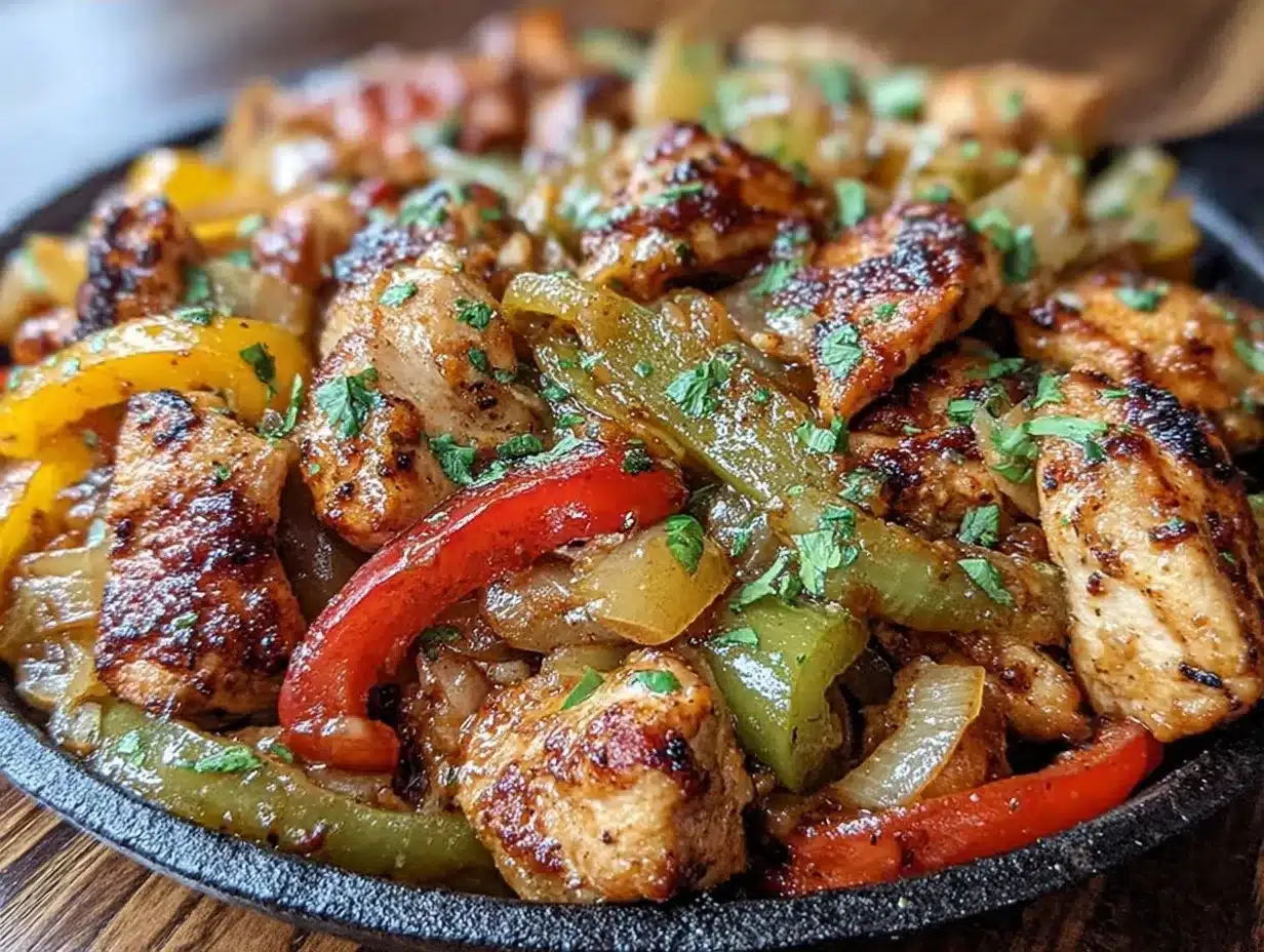 Chicken Fajita Skillet: Easy Sizzling Dinner Party Favorite 4 chicken fajita skillet preparation steps