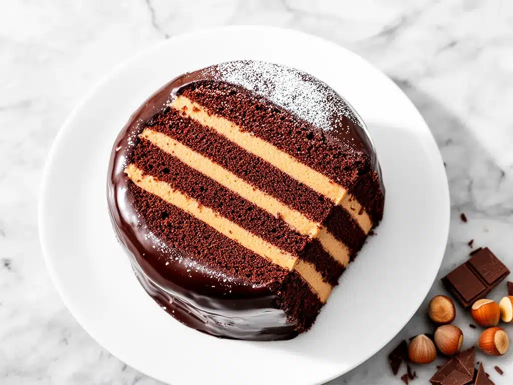 Chocolate Hazelnut Layer Cake: Easy 3-Layer Recipe 4 chocolate hazelnut layer cake preparation steps