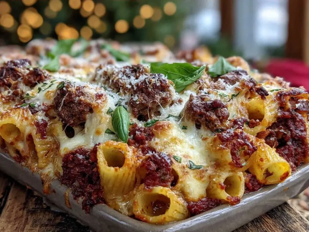 cozy baked ziti - featured image