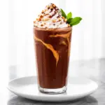 creamy chocolate peanut butter smoothie - featured image