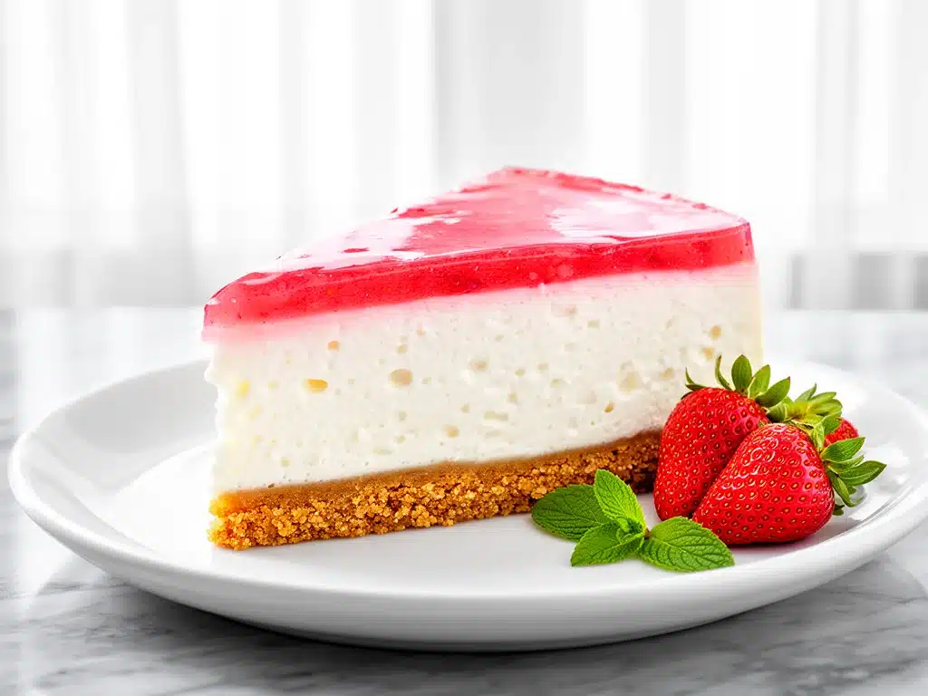 creamy strawberry cheesecake - featured image