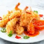 crispy air fryer coconut shrimp - featured image