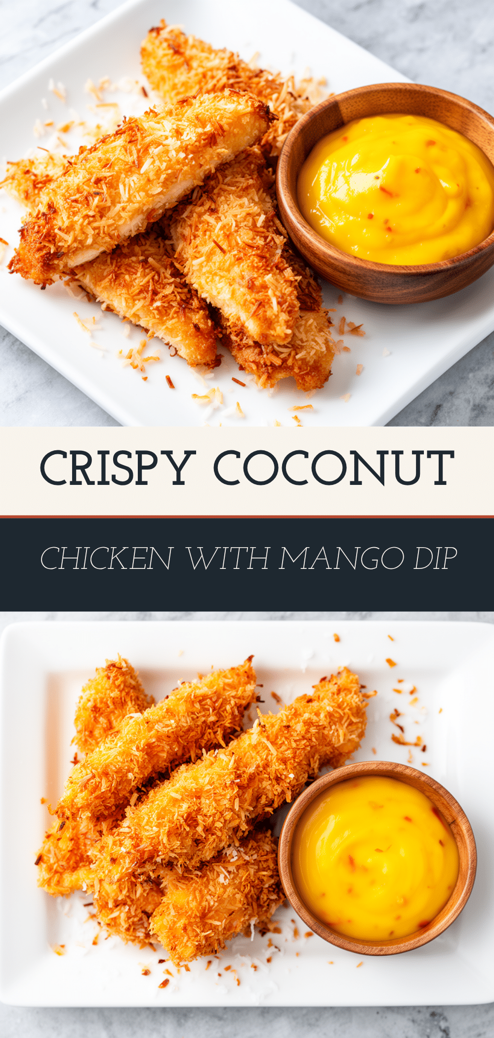 Crispy Coconut Chicken Tenders: 10-Minute Mango Dip 5 Crispy Coconut Chicken Tenders recipe