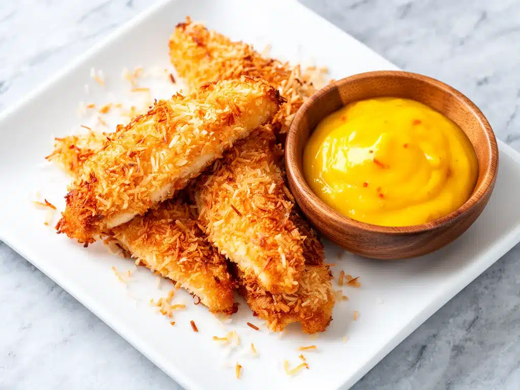 Crispy Coconut Chicken Tenders - featured image