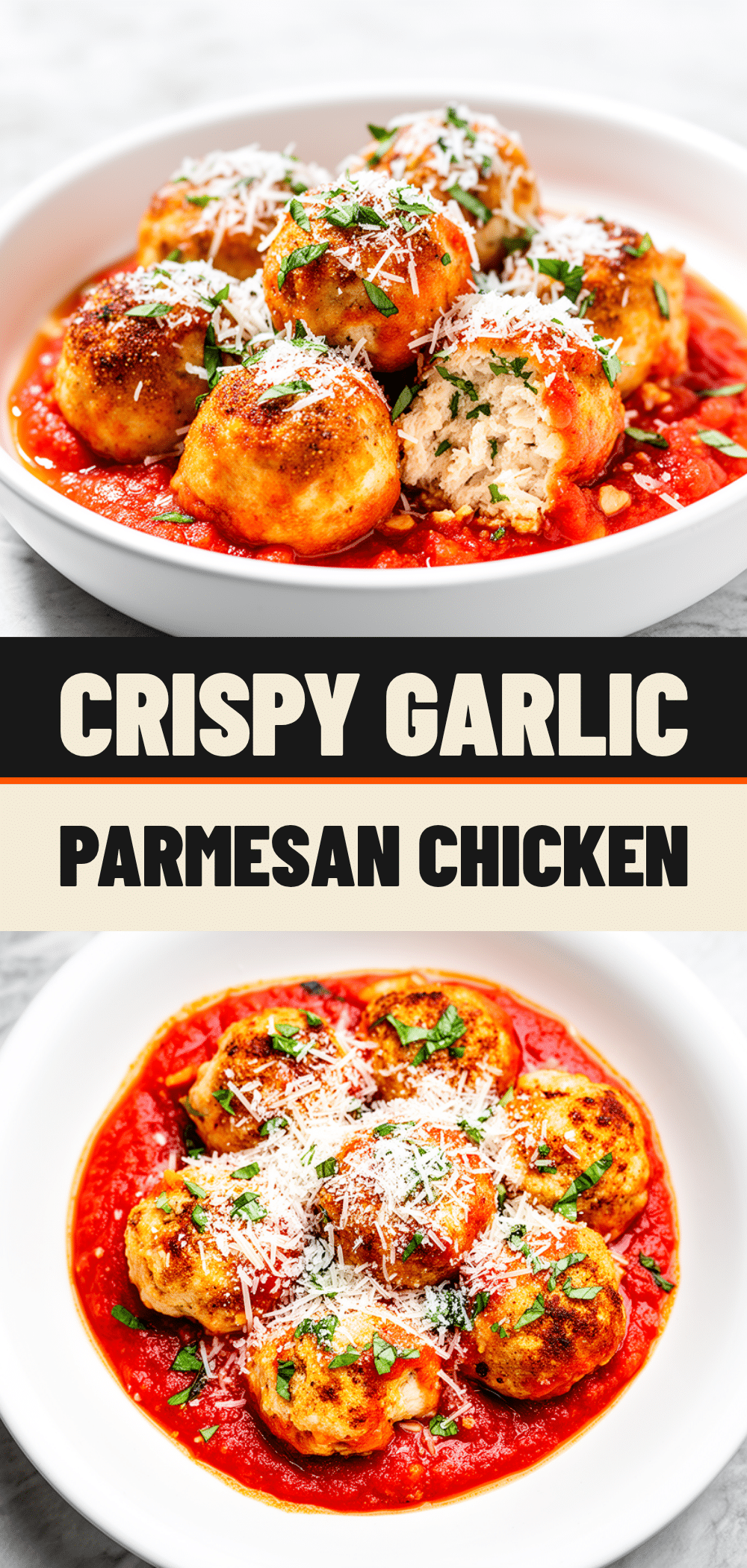 Crispy Garlic Parmesan Chicken Meatballs: Best Better Than Takeout 5 crispy garlic parmesan chicken meatballs recipe