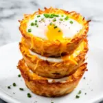 crispy hash brown egg cups - featured image