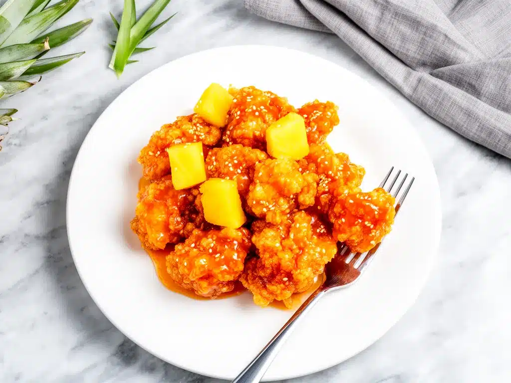 Crispy Sweet and Sour Chicken with Pineapple: 20-Minute Meal 4 Crispy Sweet and Sour Chicken with Pineapple preparation steps