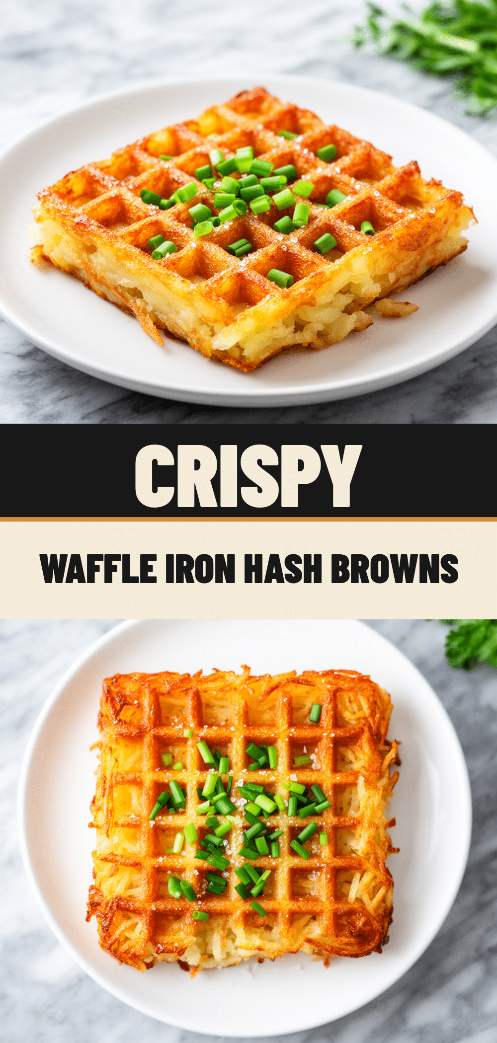 Crispy Waffle Iron Hash Browns with Chives 5 crispy waffle iron hash browns with chives recipe