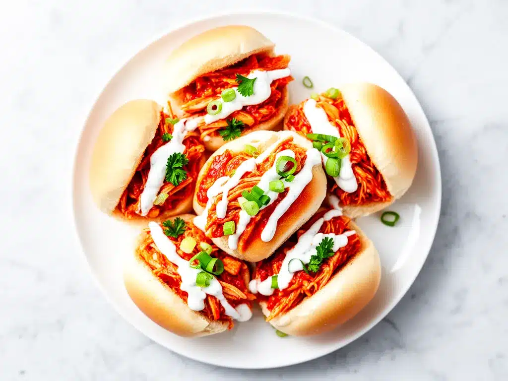 Crockpot Shredded Buffalo Chicken Sliders: 20-Min Easy Dinner 4 crockpot shredded buffalo chicken sliders preparation steps