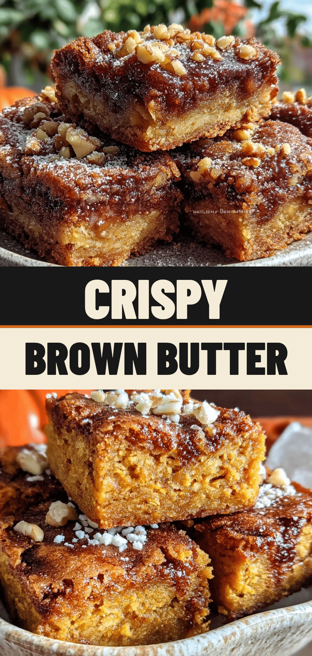 Fall Cookie Bars with Brown Butter: 5 Ingredients 5 Fall Cookie Bars with Brown Butter recipe