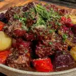 fall crockpot beef stew - featured image