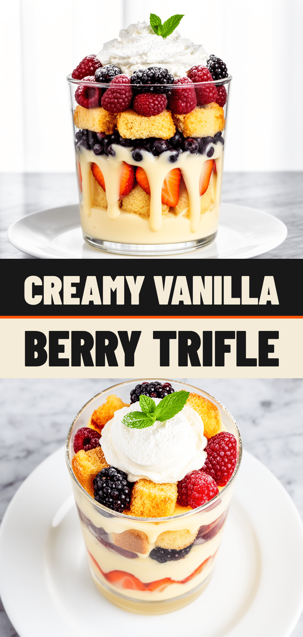 Fresh Berry Trifle: 10-Min No-Bake Vanilla Custard 5 Fresh Berry Trifle recipe