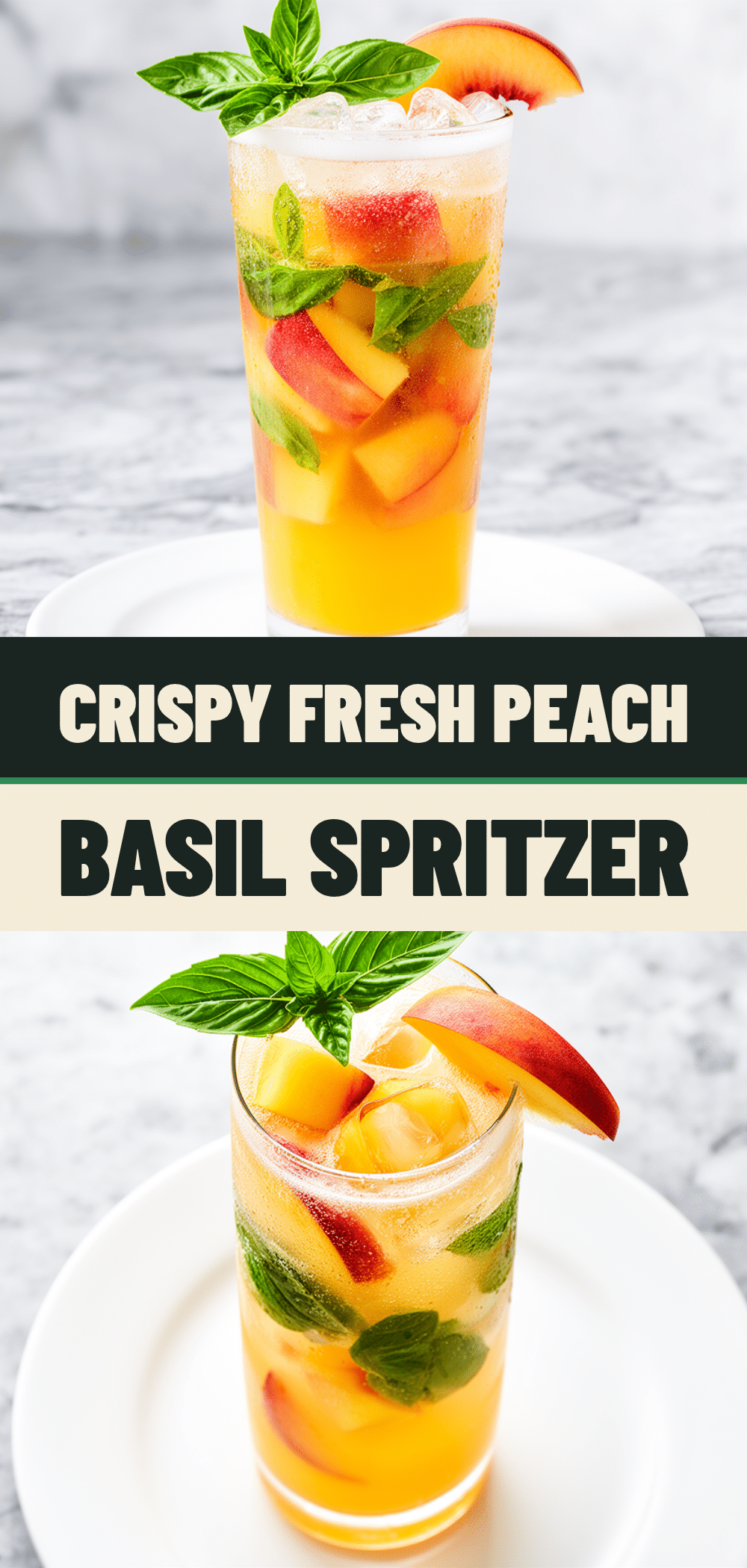 Fresh Peach Basil Sangria Mocktail Spritzer: 5-Min Easy Recipe 5 Fresh Peach Basil Sangria Mocktail Spritzer recipe