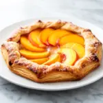 fresh peach galette - featured image