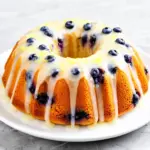Glazed Lemon Blueberry Bundt Cake - featured image