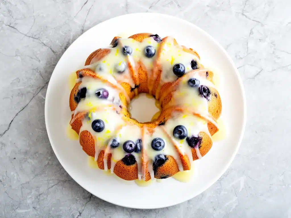 Glazed Lemon Blueberry Bundt Cake: Best Easy Recipe 4 Glazed Lemon Blueberry Bundt Cake preparation steps