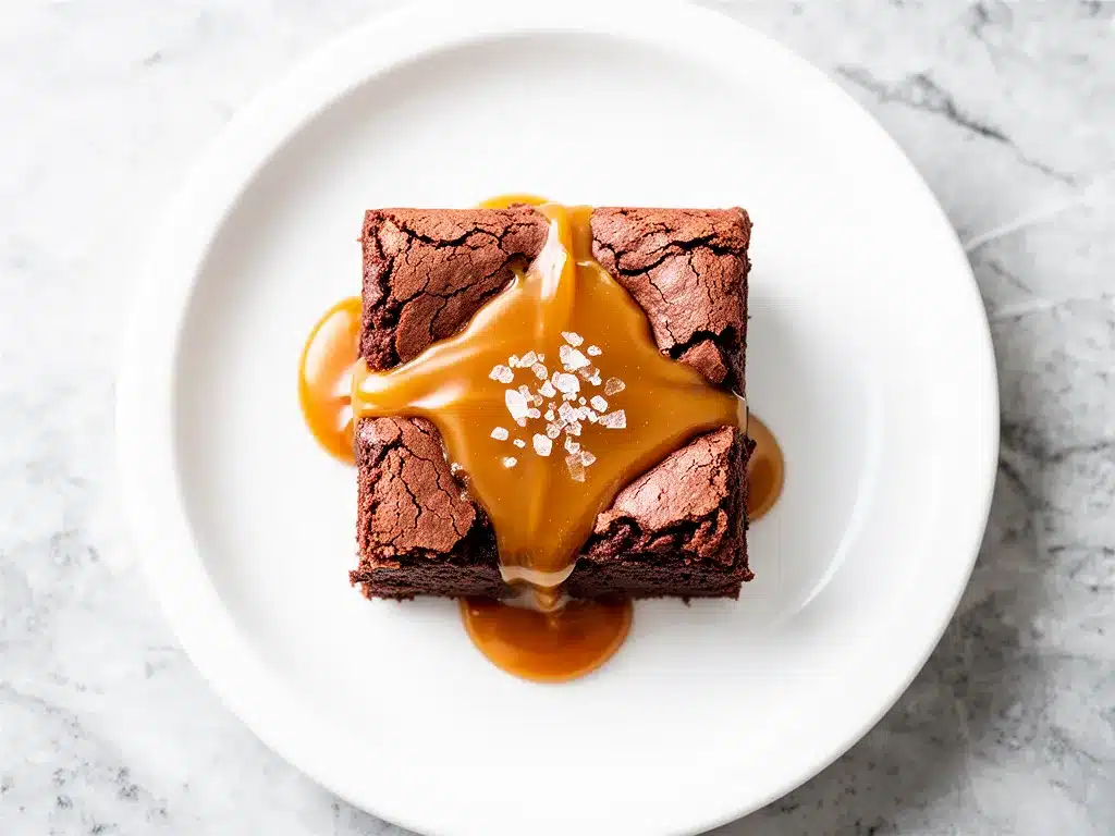 Gooey Salted Caramel Brownies with Sea Salt: 10 Best Easy Treat 4 gooey salted caramel brownies preparation steps