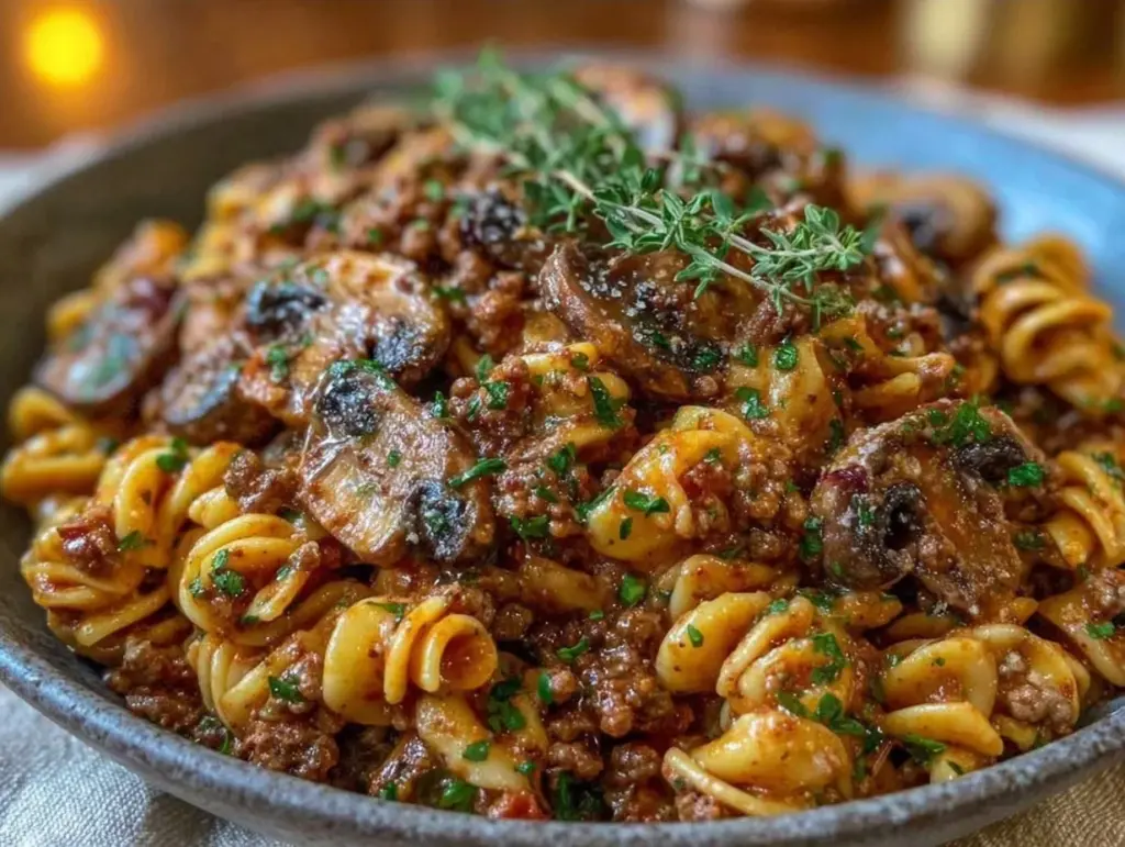Home 1 ground beef stroganoff - featured image