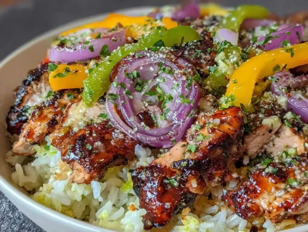 Healthy Chicken Fajita Bowl - featured image