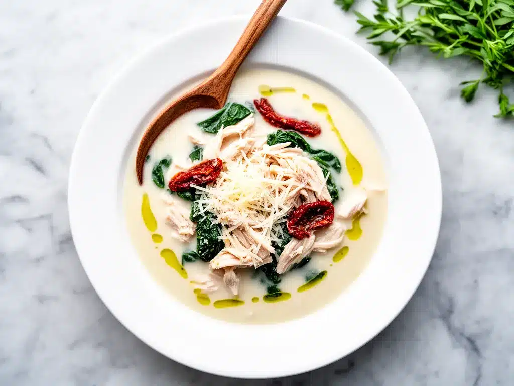Instant Pot Creamy Tuscan Chicken Soup: Easy 30-Minute Dinner 4 Instant Pot Creamy Tuscan Chicken Soup preparation steps