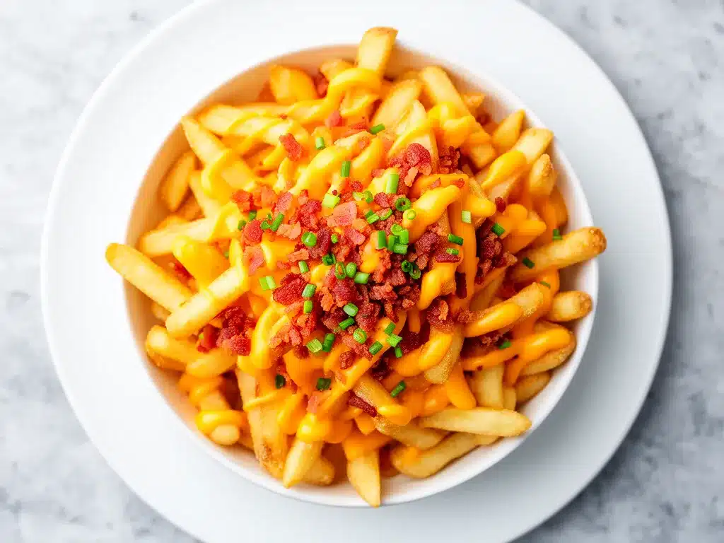 Loaded Nacho Cheese Fries with Bacon: Easy Party Snack 4 Loaded Nacho Cheese Fries with Bacon preparation steps