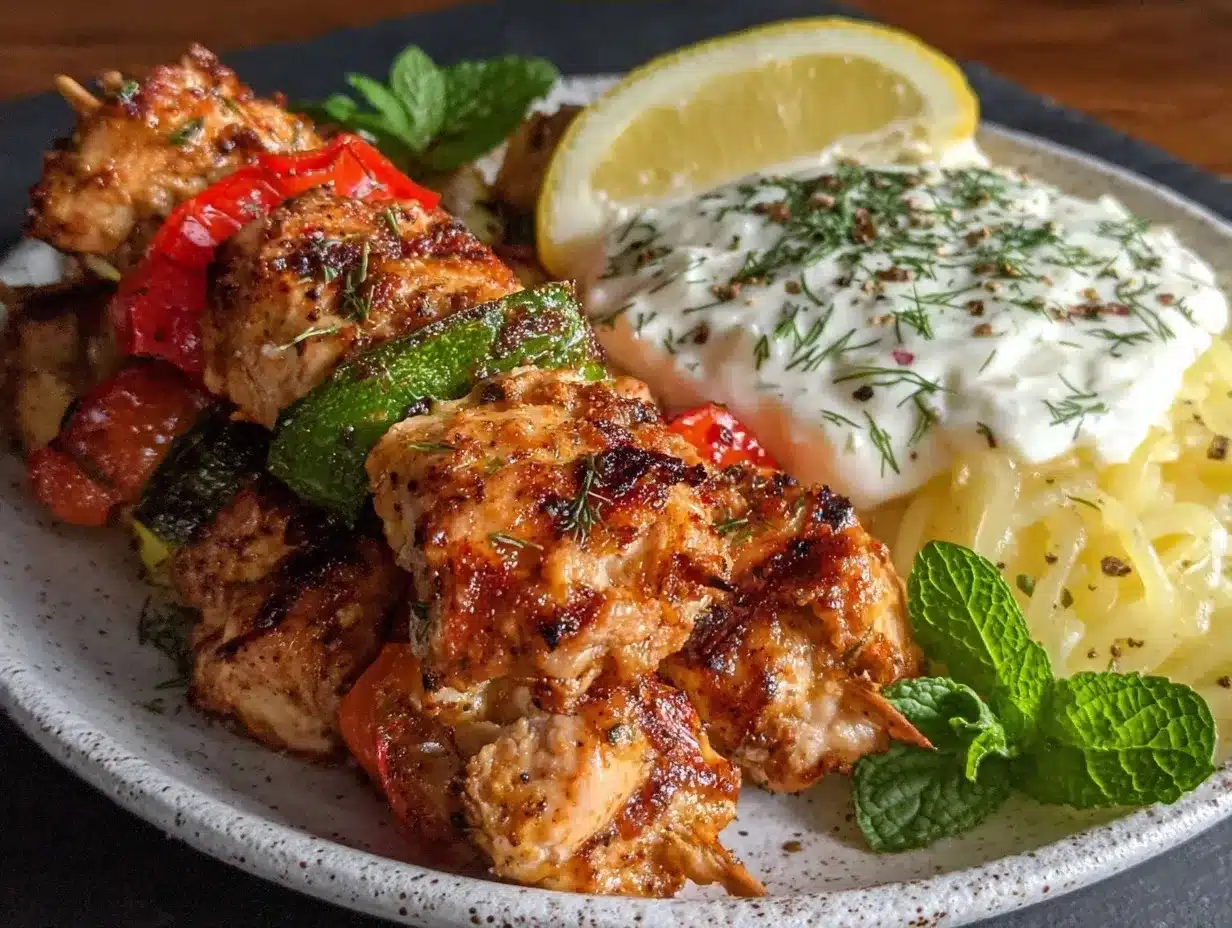 Mediterranean Chicken Skewers: 30-Min Elegant Dinner Party Meal 4 Mediterranean Chicken Skewers preparation steps