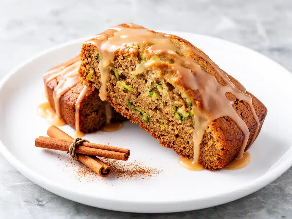 Moist Brown Butter Zucchini Bread Bars - featured image