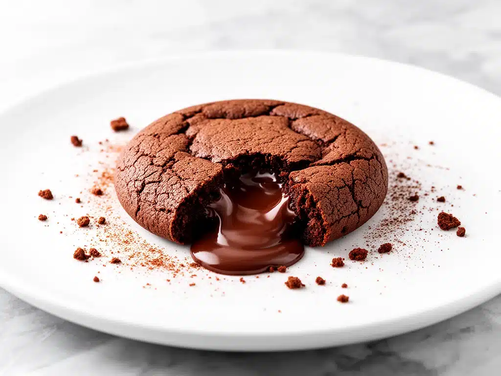 molten Nutella stuffed chocolate cookies - featured image