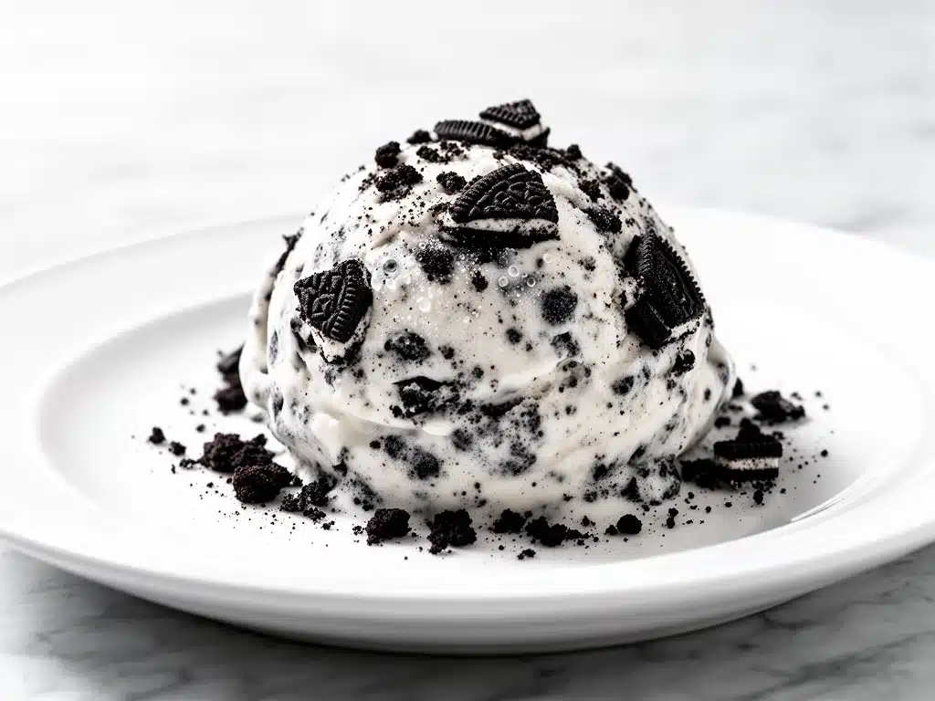 no-churn cookies and cream ice cream - featured image