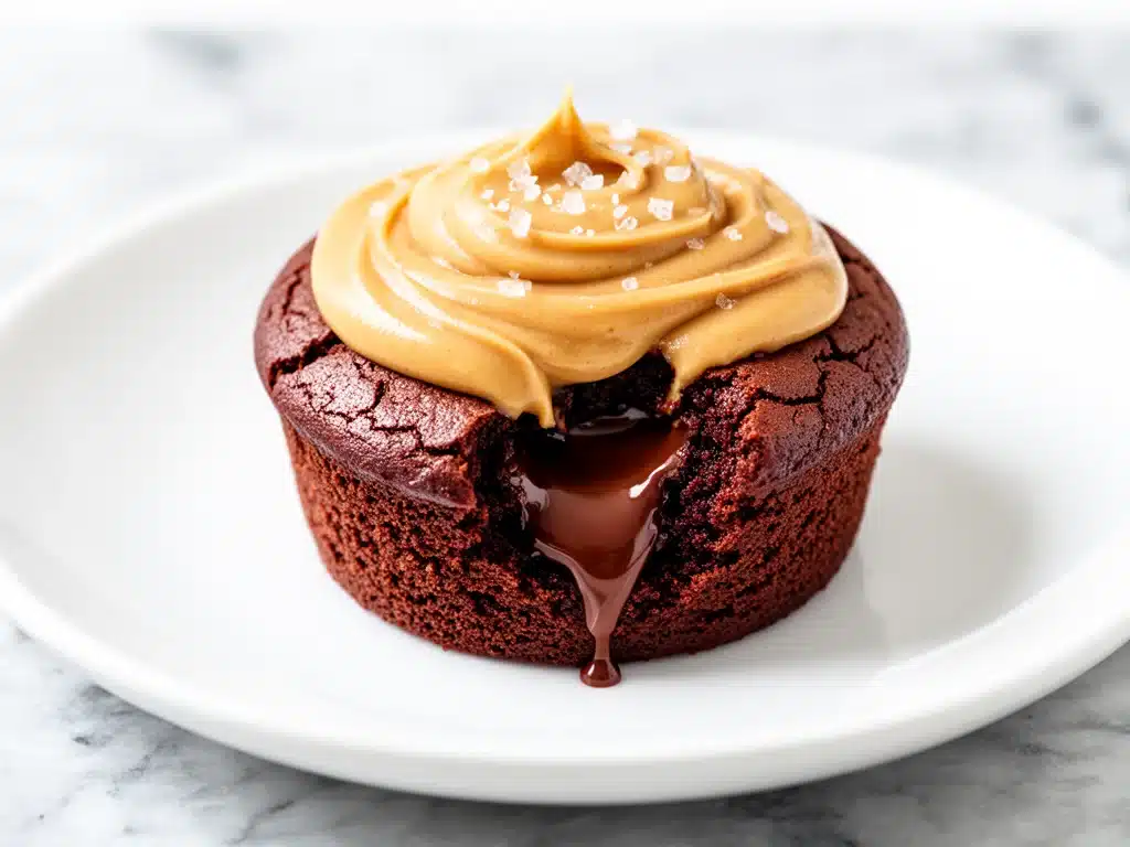 Peanut Butter Chocolate Lava Mug Cake - featured image