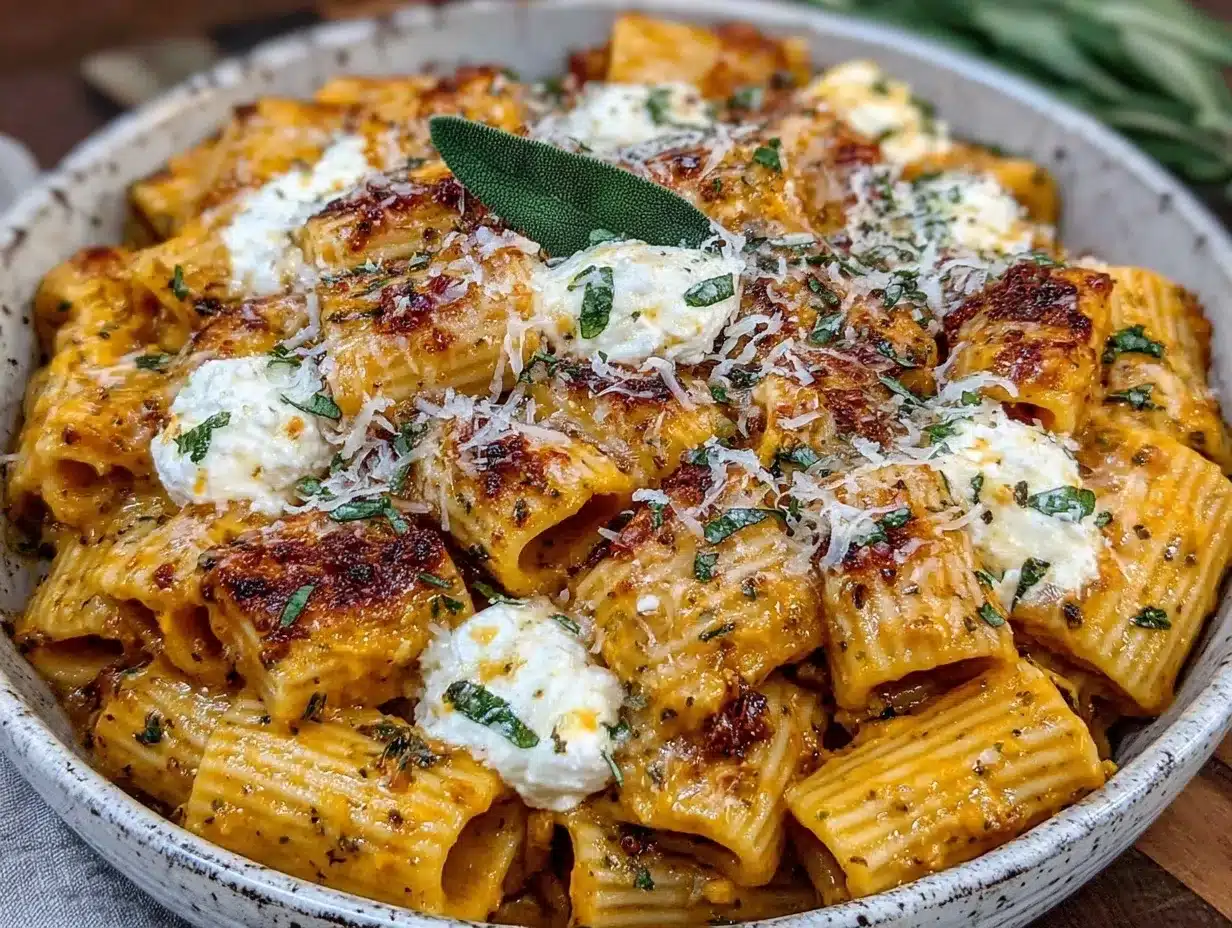 Pumpkin Pasta Bake: 5-Ingredient Ricotta Parmesan Comfort 4 pumpkin pasta bake preparation steps