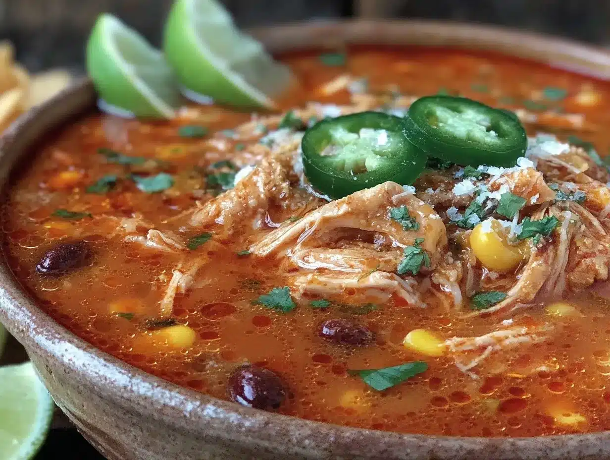 Slow Cooker Chicken Tortilla Soup: 5-Ingredient Crowd Pleaser 4 slow cooker chicken tortilla soup preparation steps
