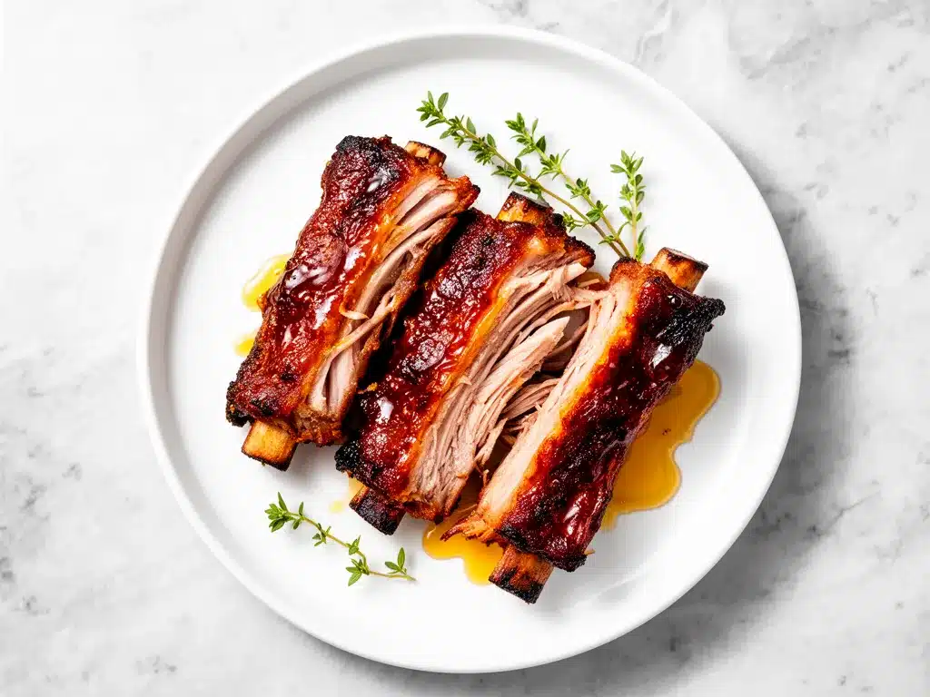 Slow Cooker Honey Bourbon Barbecue Ribs: 5-Ingredient BBQ 4 Slow Cooker Honey Bourbon Barbecue Ribs preparation steps