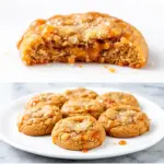 soft brown butter toffee cookies - featured image